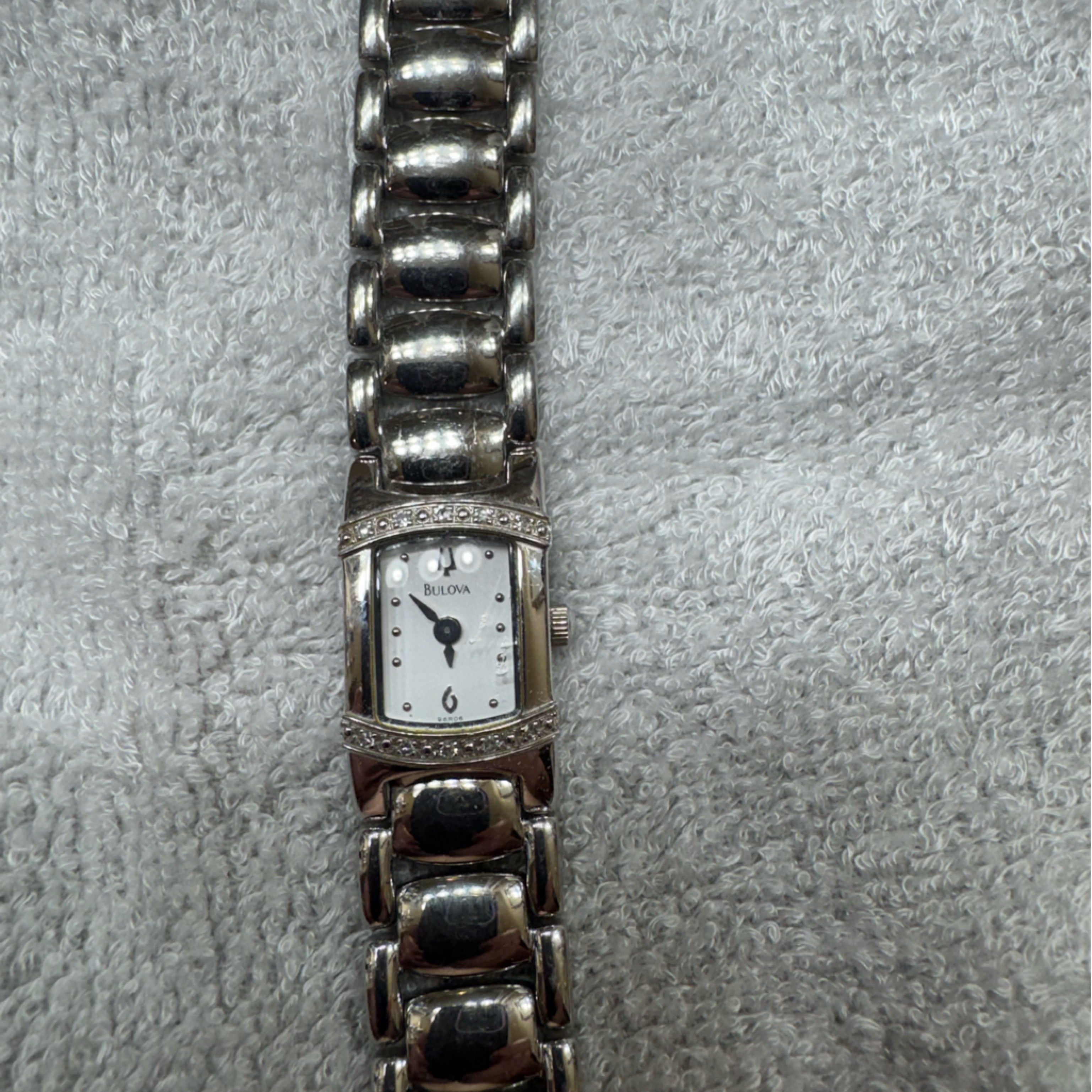 Bulova Womens Stainless Steel Bracelet Watch